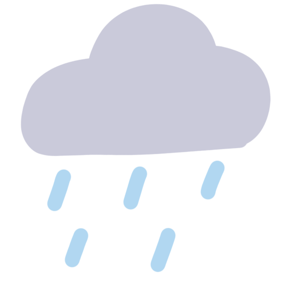 a grey rain cloud with rain